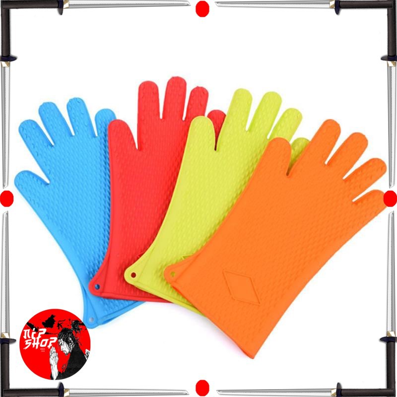 Sarung Tangan Silikon Anti Panas Heat Resistance Kitchen Glove 1 Pcs