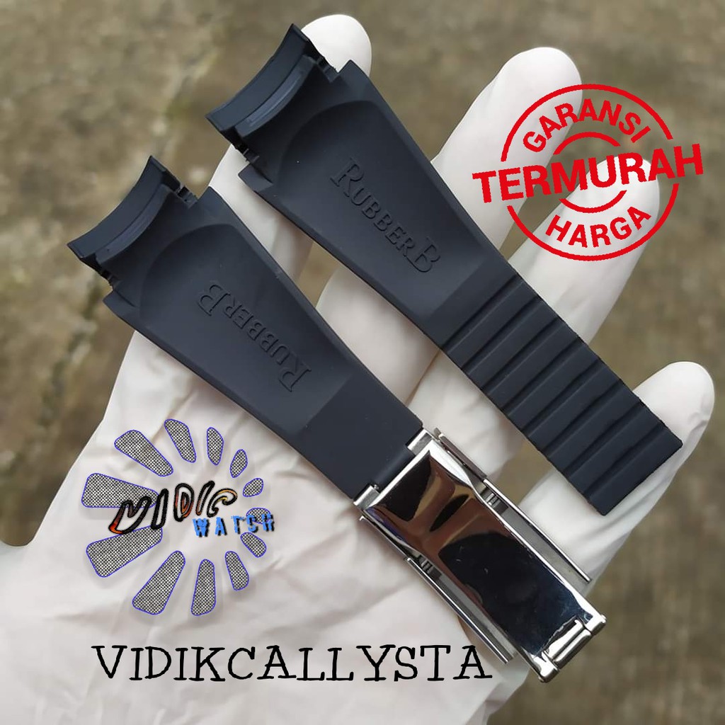 Strap Rubber Tali Karet Rolex Rubber B 20mm Premium Terbaik Strap Silicone 20mm Premium