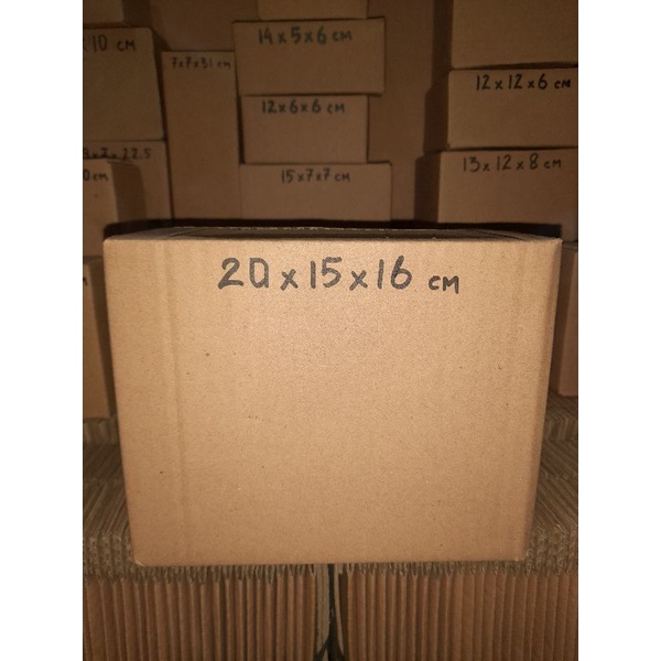 

Kardus 20x15x16 cm baru polos luar dalam