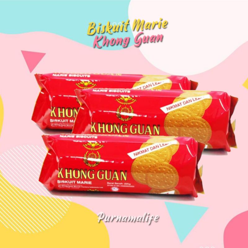 

Biscuit marie susu khong guan 225gr khong guan