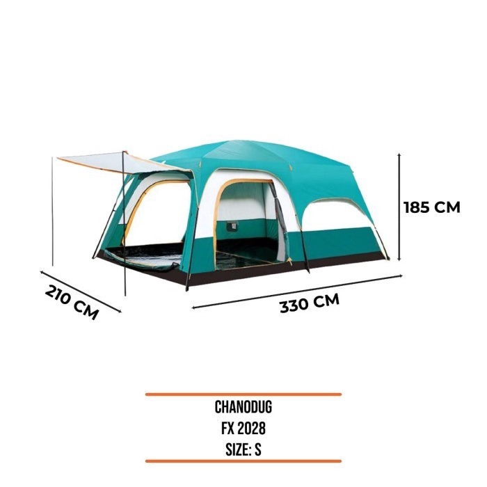 Tenda Family Kap 3-6 Orang Chanodug FX2028 Size S Camping Outdoor Tent