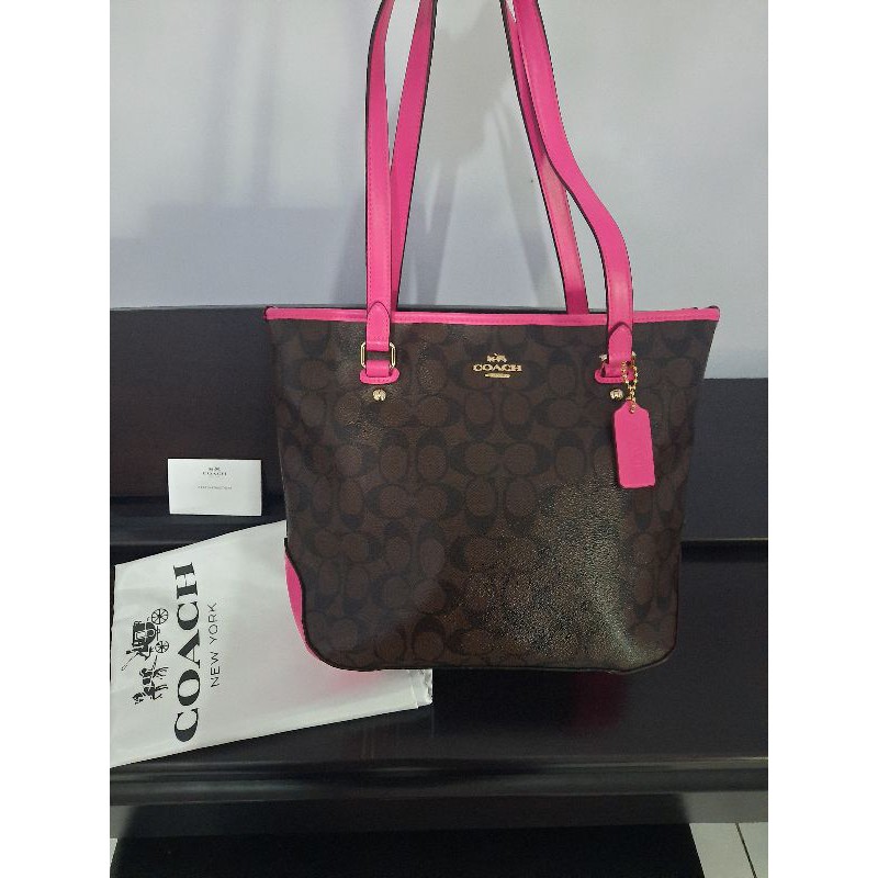 Coach Zip Top Totebag | Coach Preloved