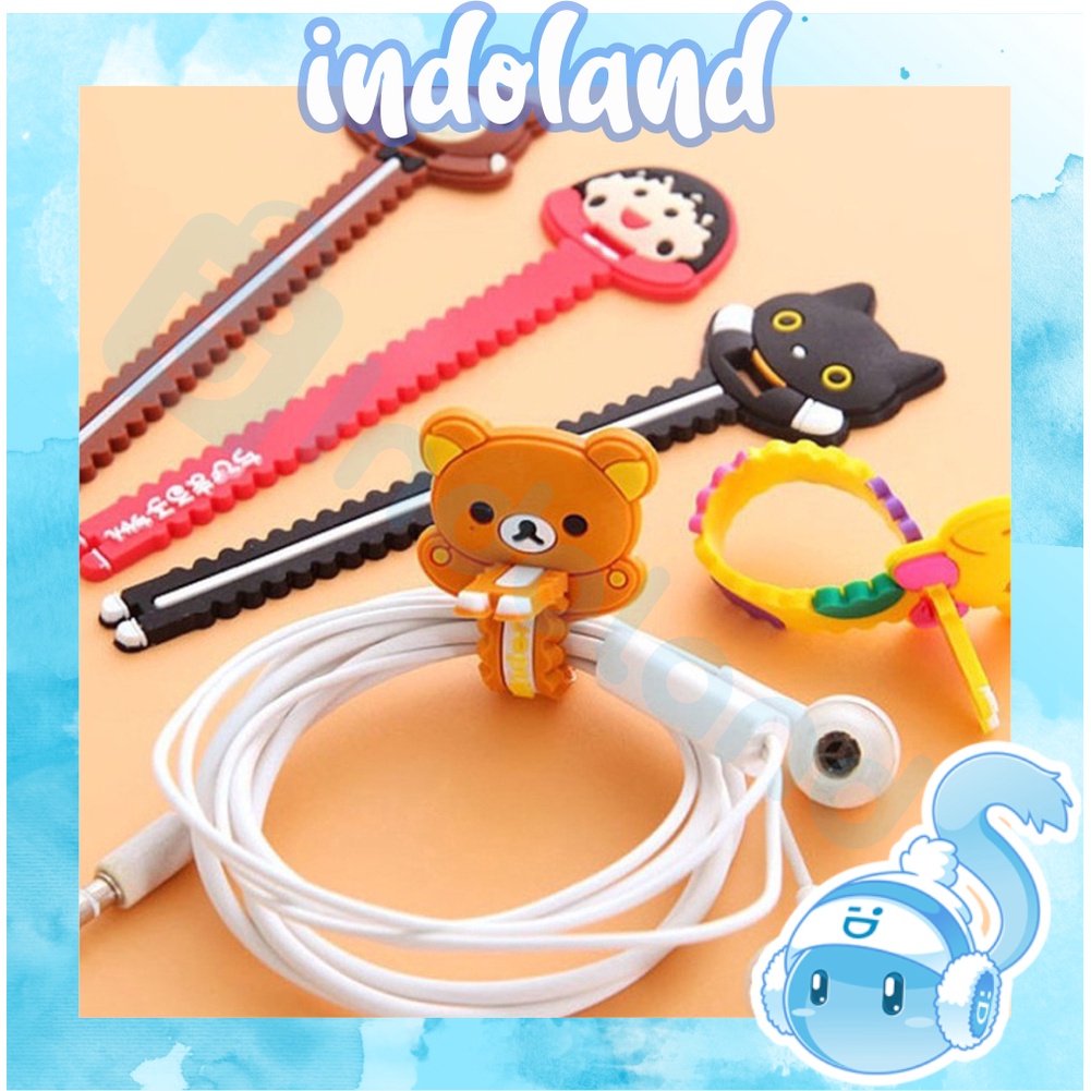 ☀INDOLAND☀ PENGIKAT CABLE CHARGER 1Pcs / KARET PENGIKAT KABEL DATA / PENGGULUNG R510 R558