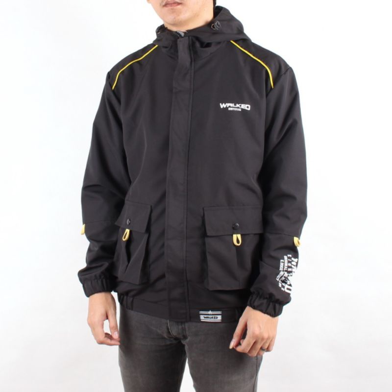 WALKED Original | Jaket Pria Outdoor Casual Taslan Semi Parka | Jaket Parka Distro Gunung Waterproof