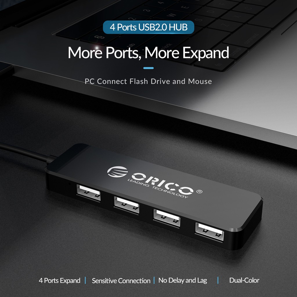 ORICO 4 Port USB Hub 2.0 / FL01 FL01-BK