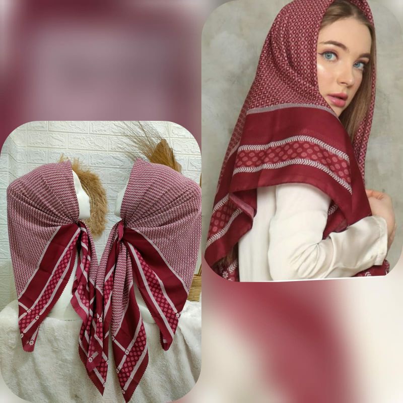hijab voal segiempat motif like lasabelle