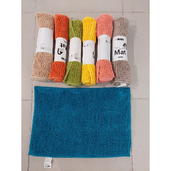 BATHMAT TERRY TOWEL 40X60CM /KESET KAMAR MANDI SERAP ANTI SLIP INFORMA