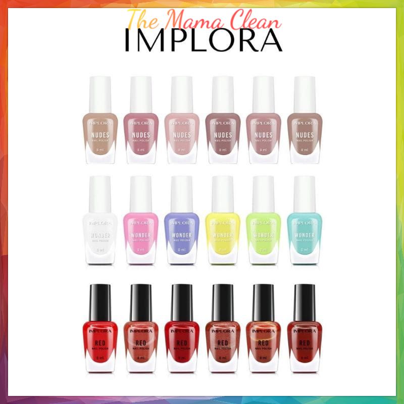 IMPLORA Nail Polish (NEW) | Kutek Implora | Kutek Red | Clear | Nudes