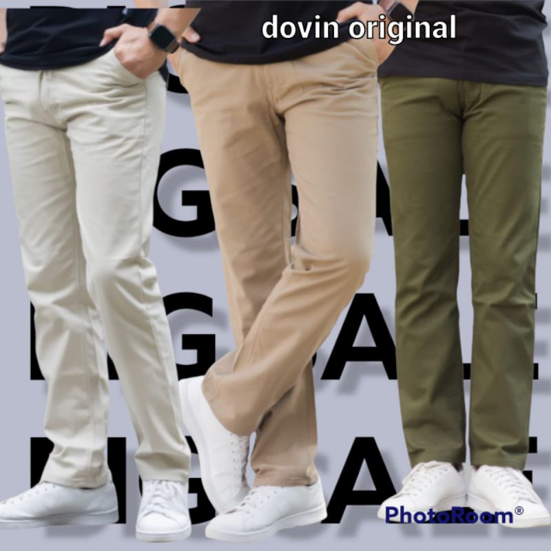 Celana Chino Reguler Standar Dovin Original