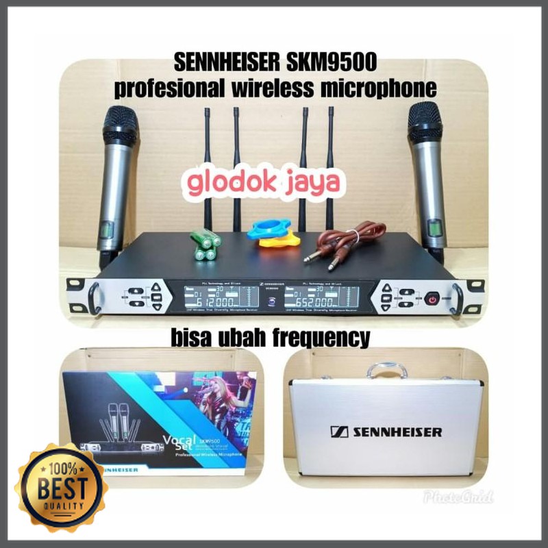 Mishad Shop -  MIC WIRELESS MERK. SENNHEISER type SKM9500 // dapat ganti frekuensi GU-5117-2875