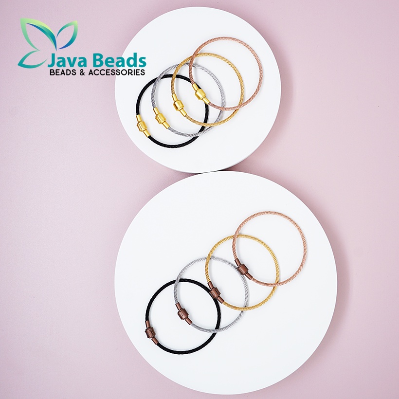 Gelang Tali Kawat Premium Titanium