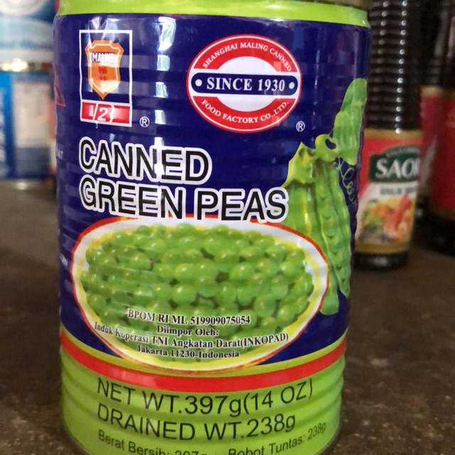 

Kacang Polong Ma Ling / Canned Green Peas 397gr