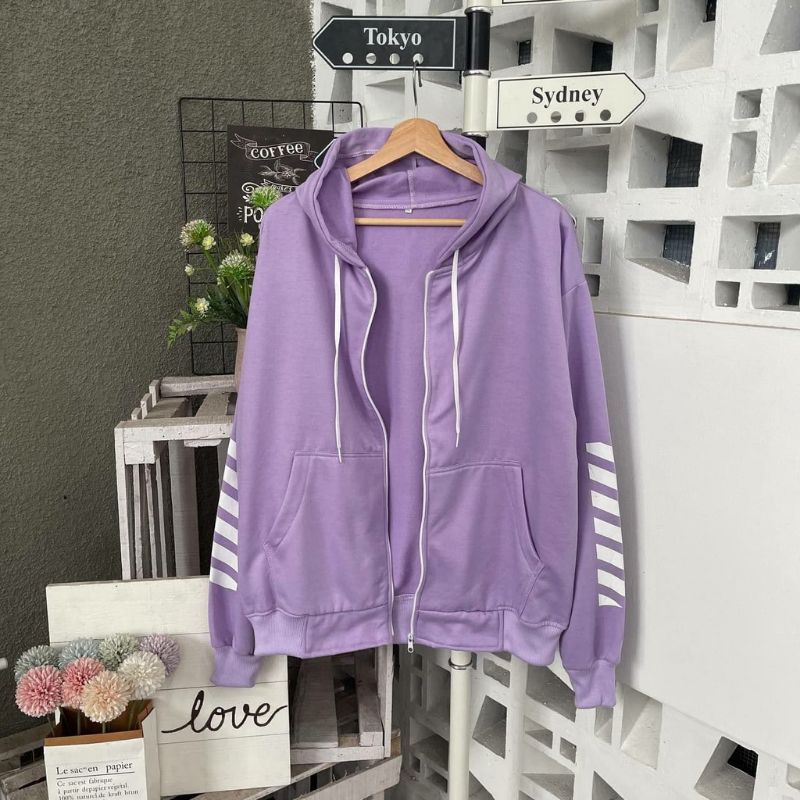 Zebra Jaket Zipper Hoodie Wanita Korea | Hoodie Wanita Korea | Jaket Wanita Korea Oversize | Hoodie Zipper Premium