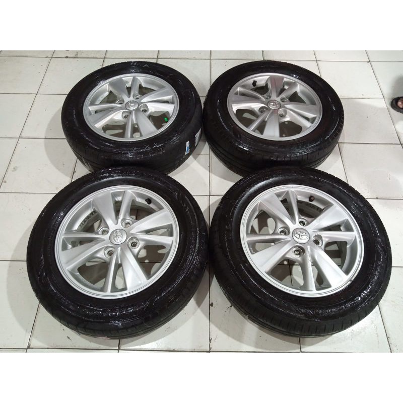 velg mobil Avanza Veloz Ring 15 pcd 4x114 lebar 5 ban Dunlop 185 65 R15
