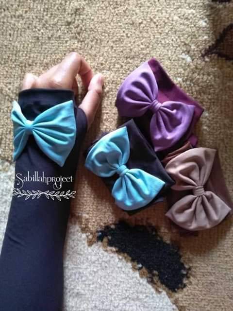 Handsock Jempol MOTIF  PITA/Manset Muslimah