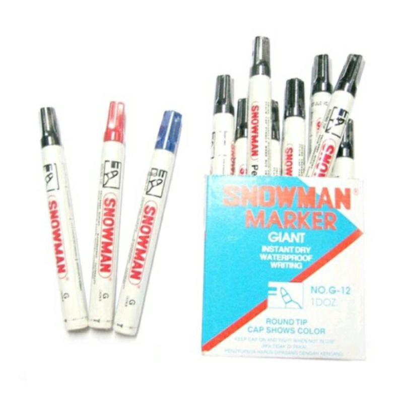 

Spidol Snowman G12 Permanen