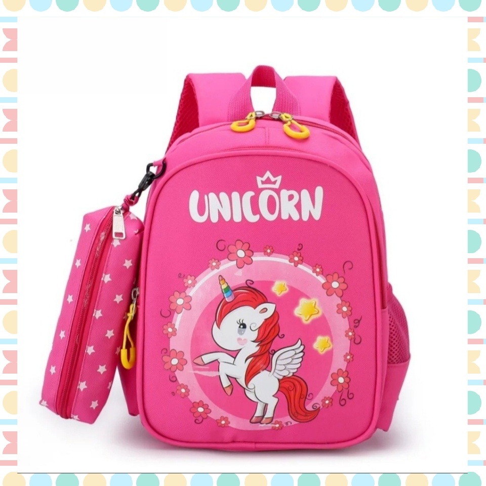 Tas Sekolah Anak Model Kuda Lucu Mini Untuk Tk Dan SD Free Tempat Pencil