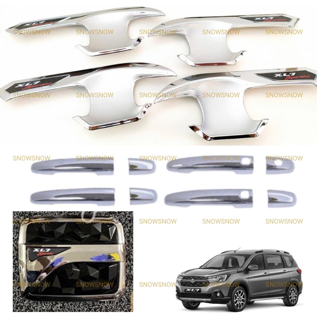 Paket Outer Handle Tank Cover XL7 2020 2022 Activo Hitam Chrome