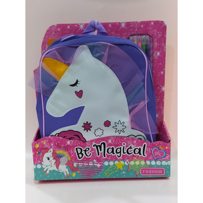 Kiddy Star be magical bag | Tas Ransel Unicorn New