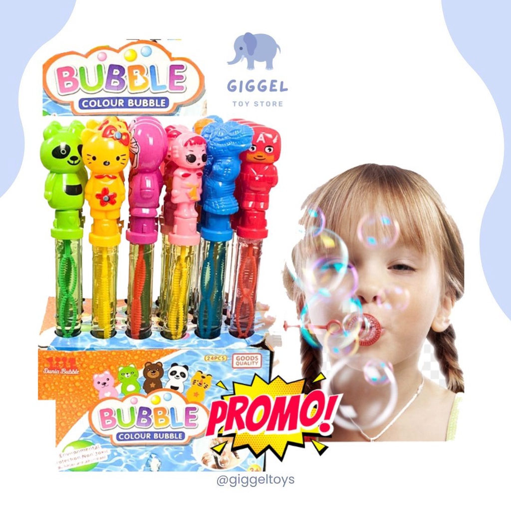 [ Giggel ] Mainan Gelembung Stick Bubble Jumbo 36 CM/  Bubble Sabun Stik Panjang / Gelembung Tiup Balon