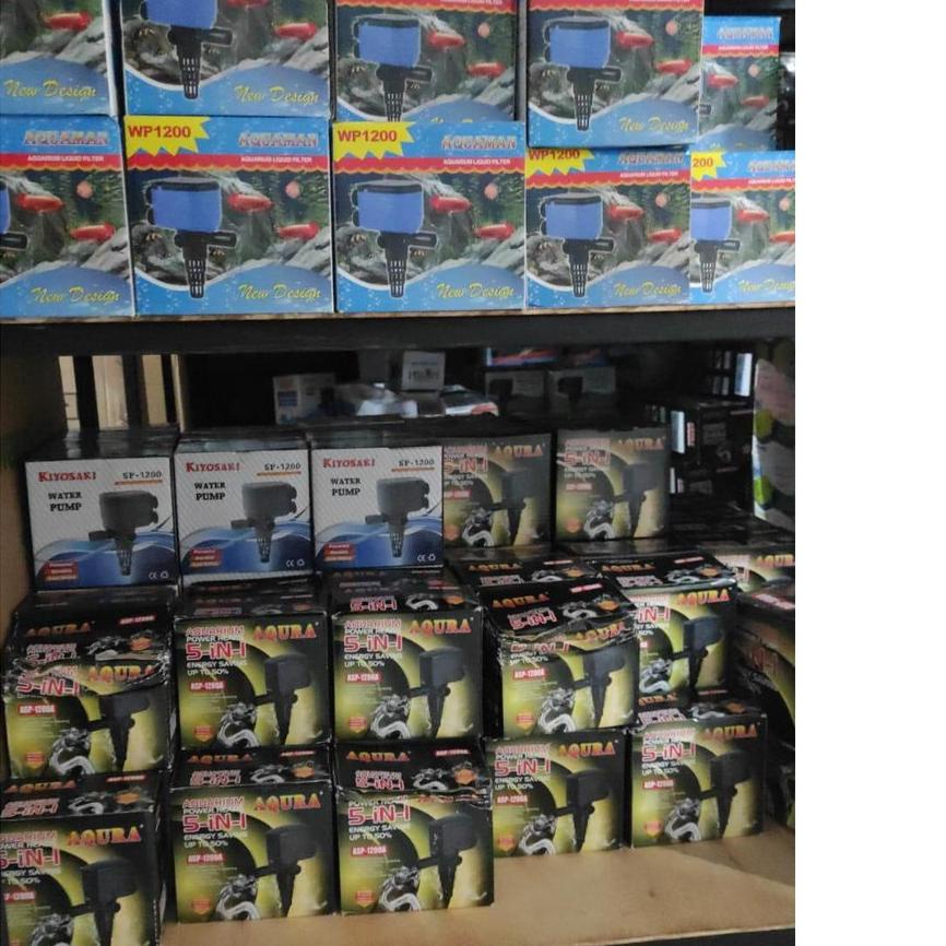 ➷ Pompa Air Celup Aquarium Aquascape Akuarium Hidroponik AQUAMAN WP 1200 7 Watt 1 Meter 1000 Liter ⅍