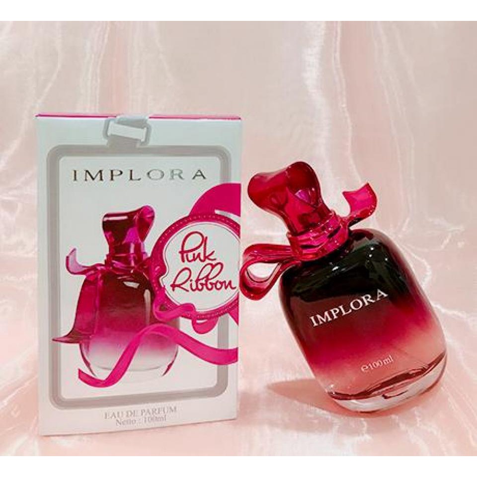 Implora Eau De Parfum Pink Ribbon Woman Rumah Cantik 354 Parfum / Body Mist Yang Memiliki Keharuman Yang Tahan Lama di Badan