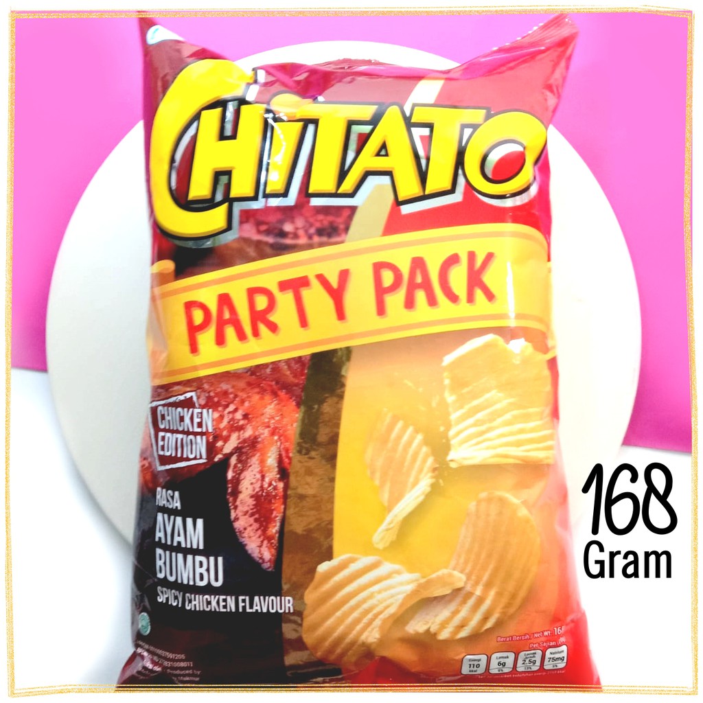 

CHITATO PARTY PACK 168gr Ayam Bumbu / Sapi Panggang kripik kentang