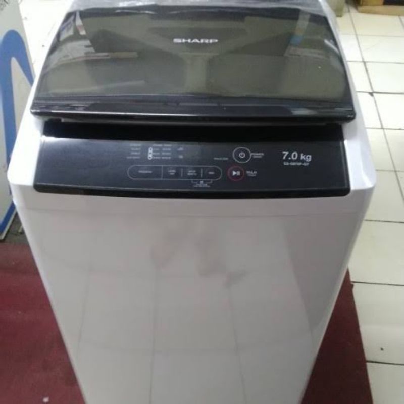 Mesin Cuci 1 Tabung Sharp ESG 876 P GY Quick Wash Zero Pressure