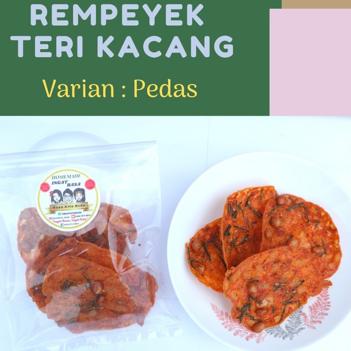 

REMPEYEK TERI KACANG PEDAS KRIUK/ PEYEK TERI KACANG PEDAS KRIUK RASA KITA BEDA