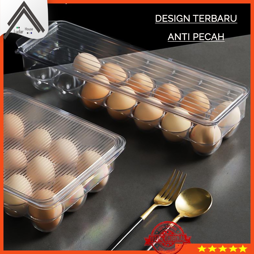 Box Keranjang Tempat Telur Akrilik Kulkas Aesthetic Murah