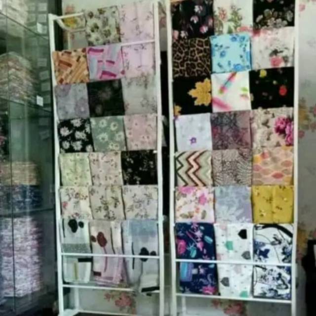 AG RAK SEPATU BESI JILBAB HIJAB KERUDUNG  SELENDANG DISPLAY TOKO AMAZING 10 SUSUN PUTIH SERBA GUNA