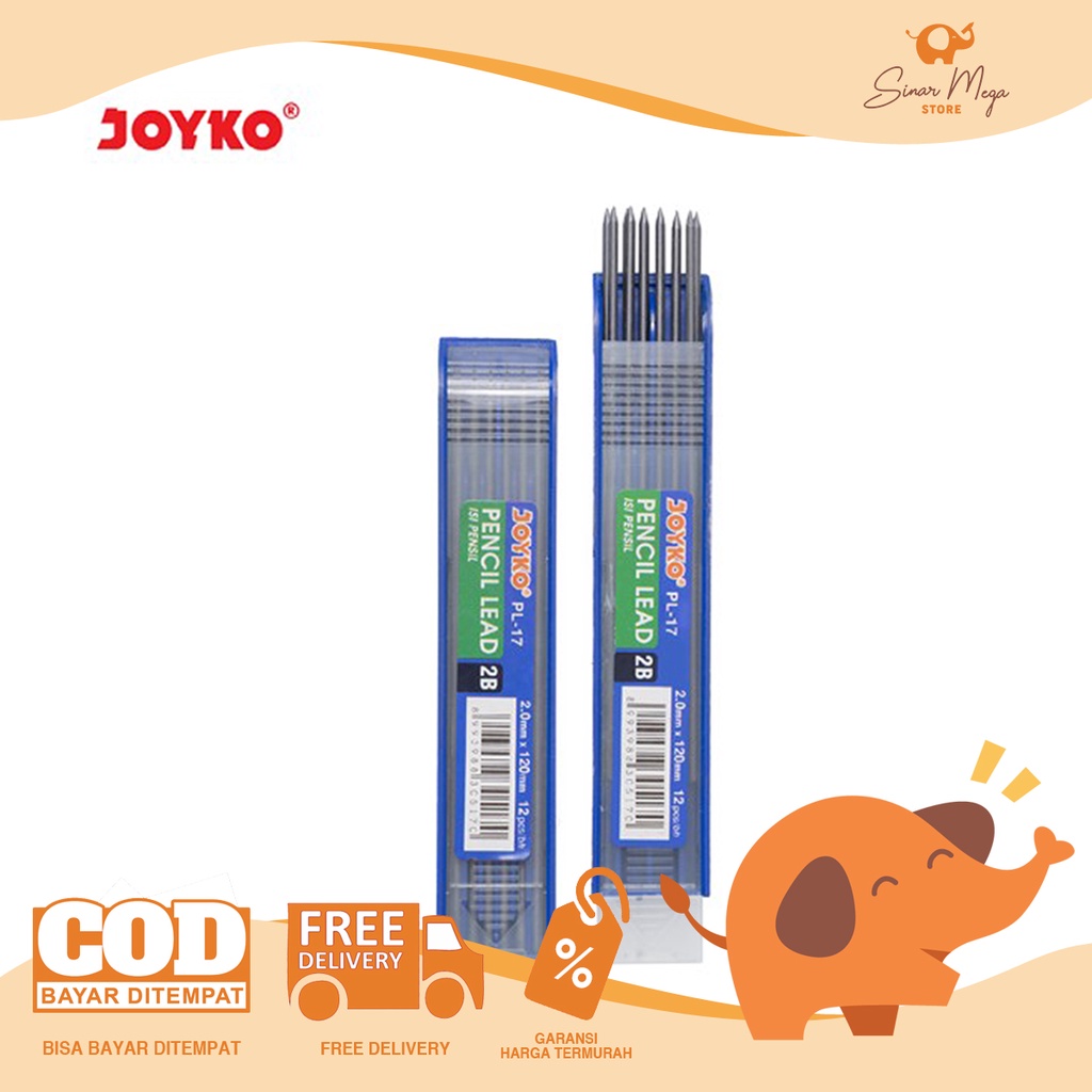 

Joyko Isi Pensil Mekanik 2B Besar PL-17 Murah Berkualitas