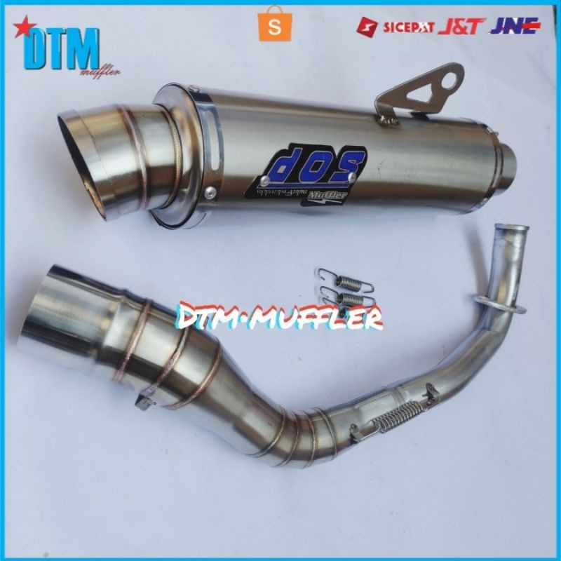 Knalpot DOS muffler Matic AEROX PCX NMAX VARIO SCOOPY MIO BEAT dll