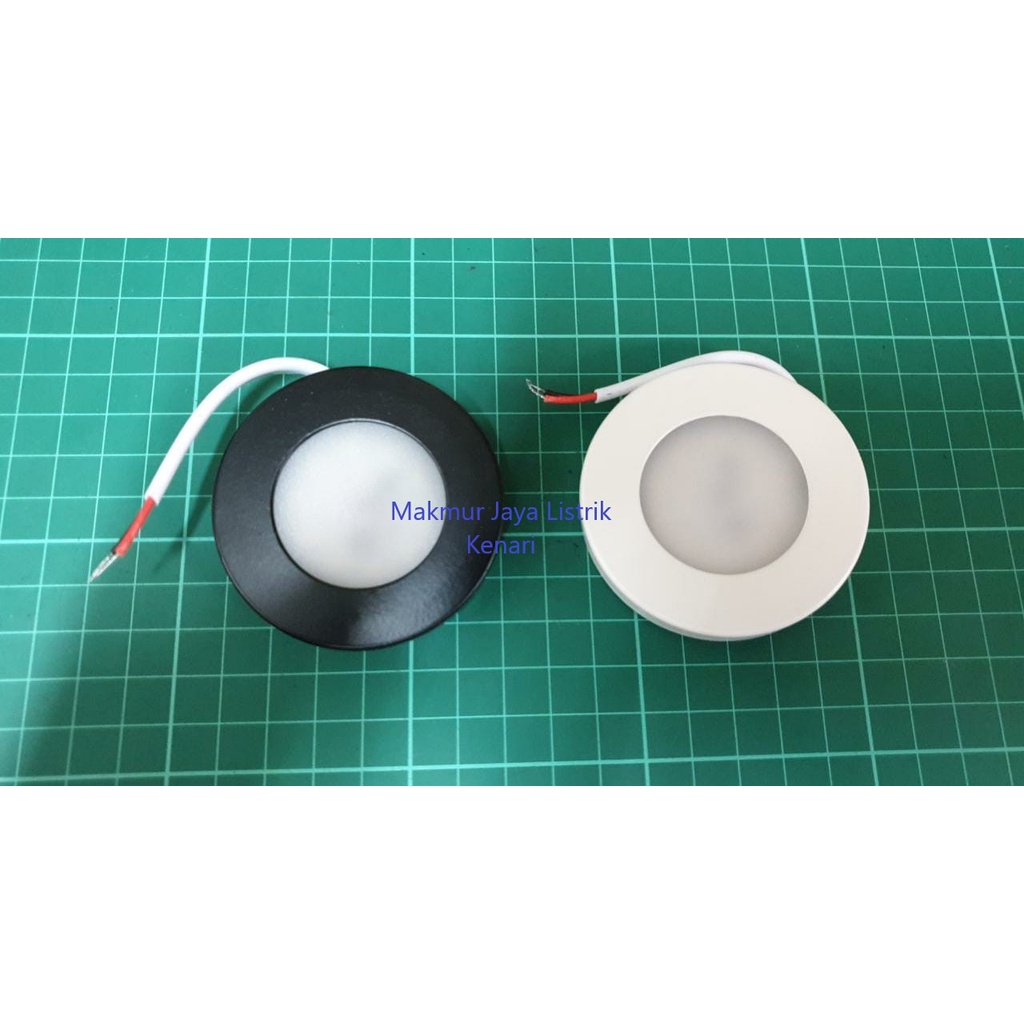 Lampu Downlight LED Panel OUTBOW 3W Mini 3 W Watt BULAT OB SLIM Tempel