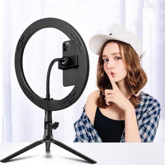 RING LIGHT LED BESAR 26 CM,30CM,33CM/LAMPU MAKE UP VLOG RING FILL LIGHT