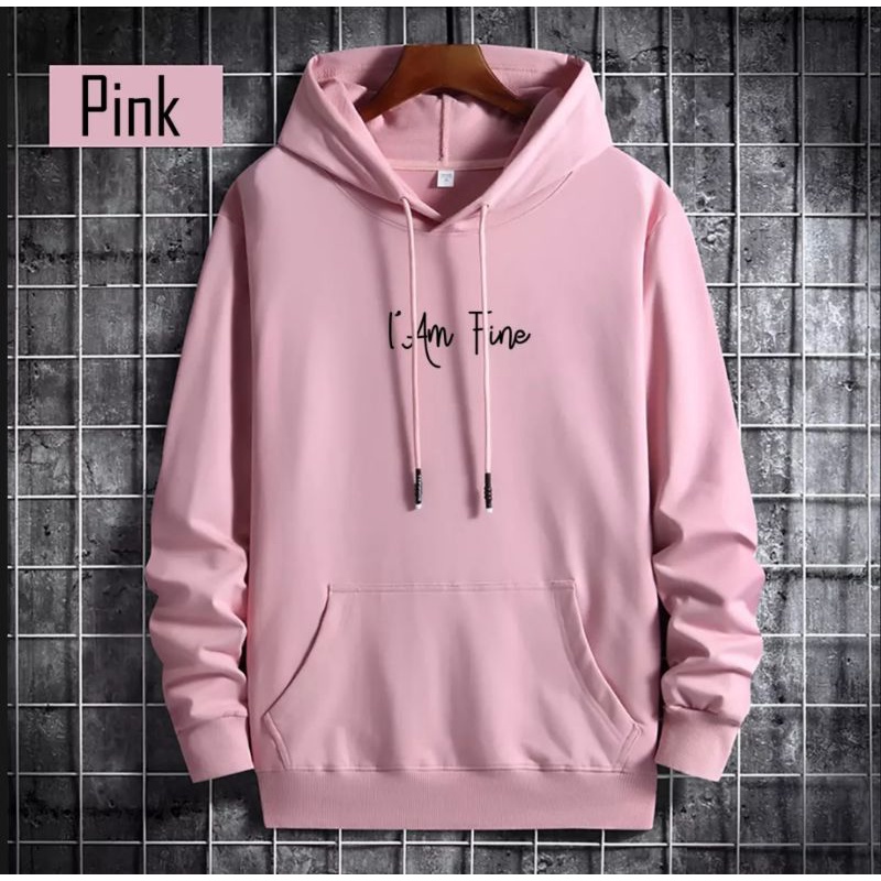 Hoodie Pria Jumbo Logo I'M Fine Ukuran M - 3XL / Hoodie Wanita / Hoodie Jumbo - COD (BAYAR DITEMPAT)