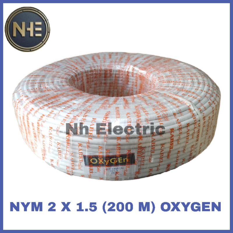 Kabel Listrik Nym 2x1,5mm 200M Oxygen - Kabel Kawat 2x1.5mm 200 Meter Oxygen