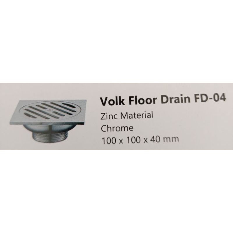 Avur Saringan FD 04 Lantai Kamar Mandi Stainless Merk Volk