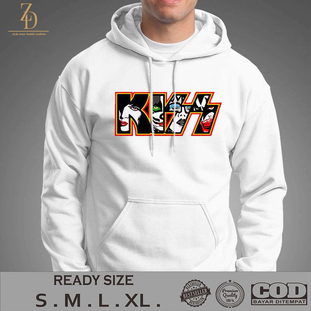 JAKET HODDIE KISS | HOODIE PRIA | JAKET PRIA | HOODIE KEREN