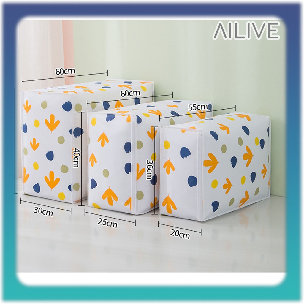 AILIVE Tempat Penyimpanan Pakaian Storage Bag Tempat Bed Cover Pakaian Dust Cover Pembungkus Selimut Serbaguna Ukuran Jumbo Anti Debu