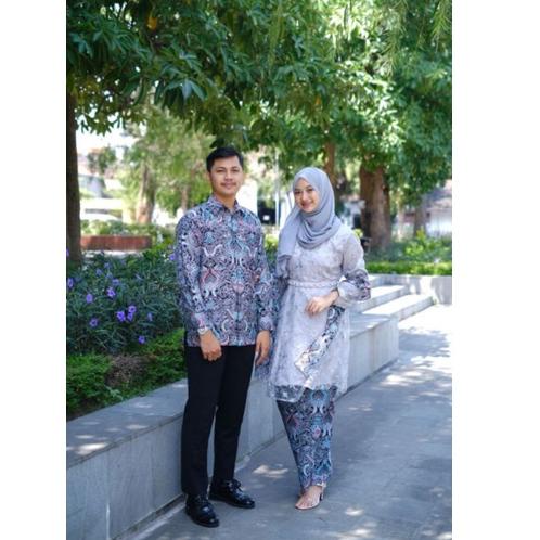 {JKT.15Jn22т} Kebaya Maheswari Couple Modern Wisuda Lamaran Tunangan Baju Kebaya Batik Couple Kebaya