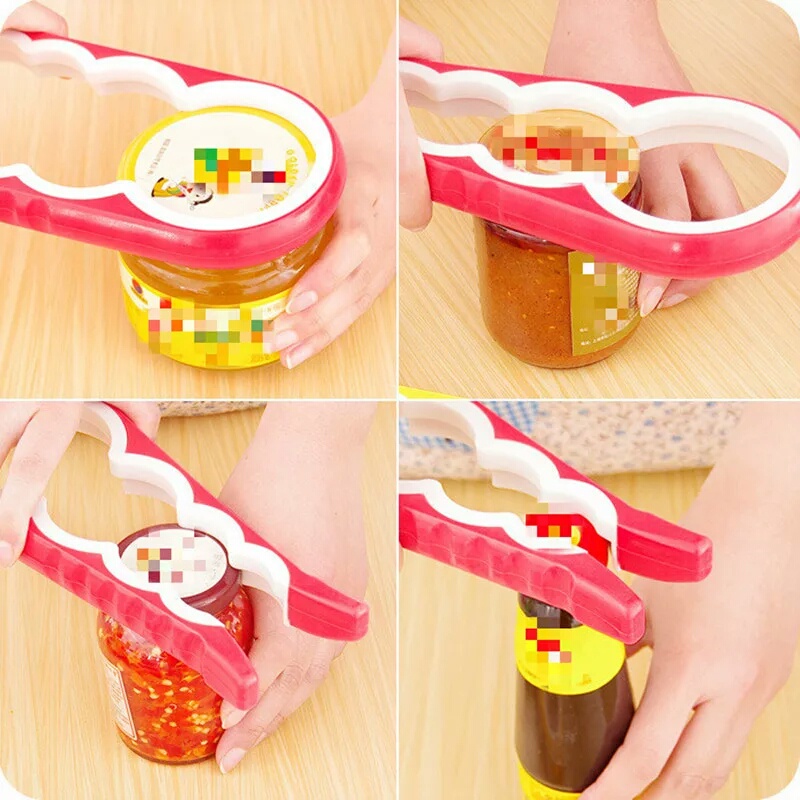 CANNED BOTTLE JAR OPENER 8 in1 PEMBUKA TUTUP BOTOL KALENG STOPLES TOPLES MAKANAN SELAI SAMBEL BUMBU