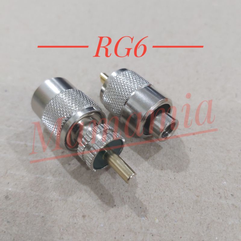 Konektor PL RG6 5D Gold Pin