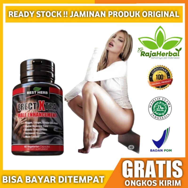 Erect Xtra Asli Best Herb Original Import Suplemen Stamina Bercinta