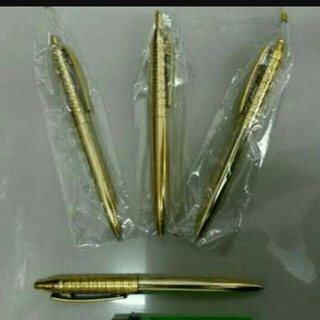 

Sovenir pernikahan pulpen warna gold (,kuning emas )gratis kartu ucapan trimkasih