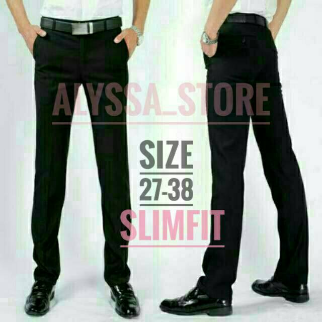 Celana Panjang Pria Formal Executive Slimfit Size 27-38