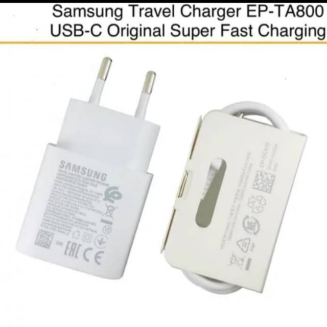 Samsung Travel Charger Ep-TA800 USB-C Original Super Fast Charging