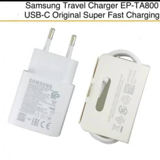 Samsung Travel Charger Ep-TA800 USB-C Original Super Fast Charging