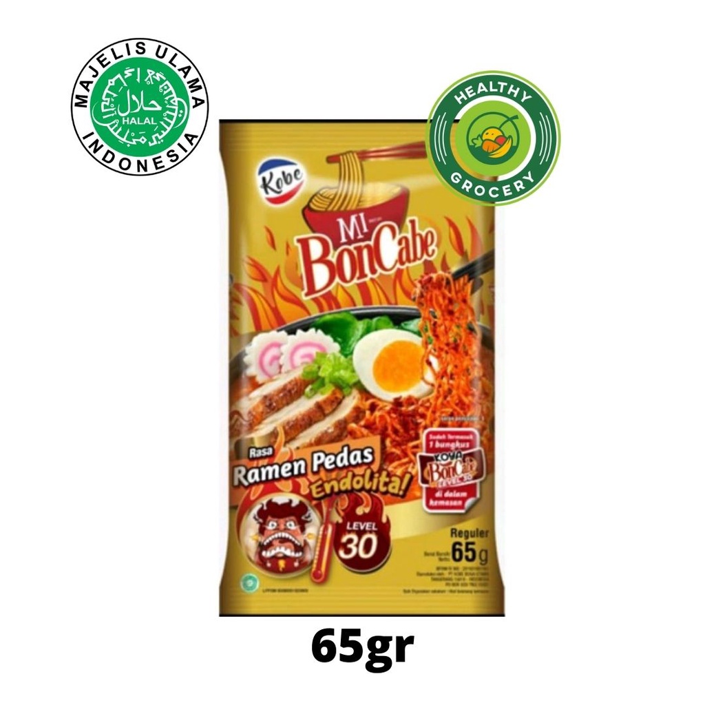 Kobe Mie Instant Bon Cabe Level 15 105gr / Level 30 65gr