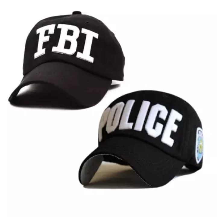 TOPI BASEBALL PRIA DISTRO ORIGINAL BIRU NAVY POLICE BONUS FBI MODEL BARU KEREN KEKINIAN - BAHAN BERK